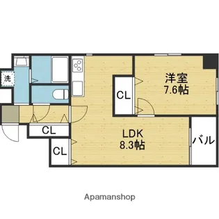 デューク21【8階】の間取り