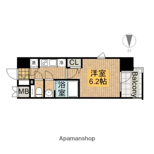 ファーストフィオーレ天王寺筆ヶ崎EYE【10階】の間取り