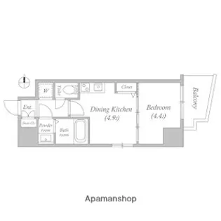 プライムアーバン松屋町【11階】の間取り