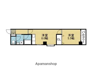 ロイヤルヴィラ聖和【101号室】の間取り