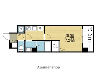 エスリード大阪城PREMIER【806号室】の間取り
