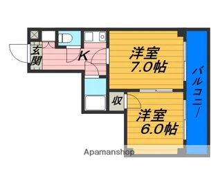 モリビル京橋【601号室】の間取り