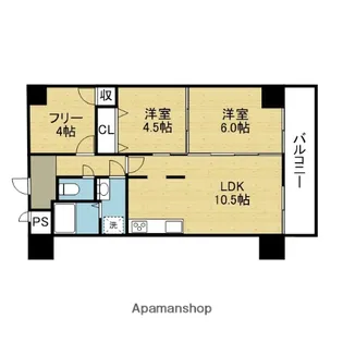 ライオンズマンション天王寺【8階】の間取り