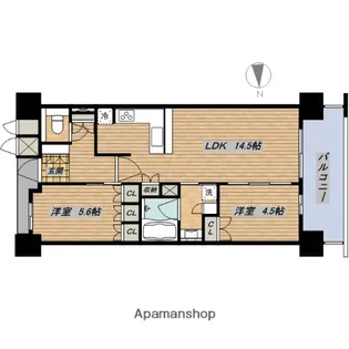プレサンスロジェ高津公園【12階】の間取り
