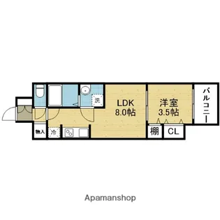 大阪府大阪市生野区巽中4丁目【マンション】の間取り