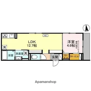 大阪府大阪市生野区巽南5丁目【アパート】の間取り
