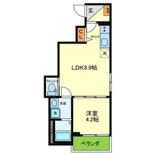 ウエストパーク【2階】の間取り