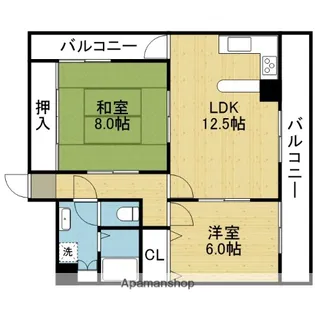 プロスピリティ四天王寺【3階】の間取り