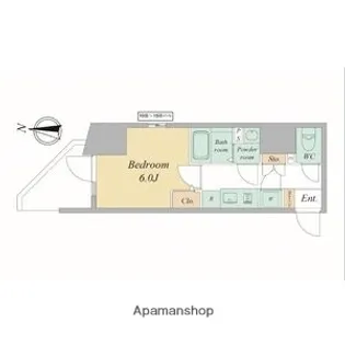 エスリードレジデンス大阪谷町ザ・マークス【3階】の間取り