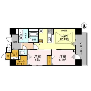 IBC RESIDENCE WEST【0706号室】の間取り