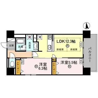 IBC RESIDENCE EAST【0702号室】の間取り