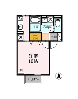 サンハイツ横沼【103号室】の間取り