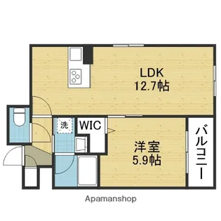 シャーメゾンKH中央区玉造【1階】の間取り