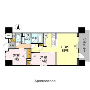 Fortuna yuhigaoka【8階】の間取り