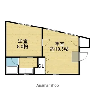 クリスタルビル【301号室】の間取り
