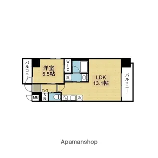 プレジオ永和ASIAN【906号室】の間取り