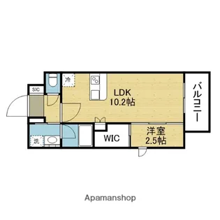 大阪府大阪市中央区農人橋2丁目【マンション】の間取り