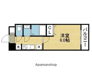 ワールドアイ大阪城EASTⅢ【2階】の間取り