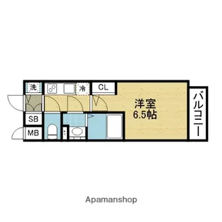 エスリード ザ イーストレジデンス大阪城【9階】の間取り