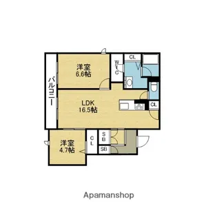 シャーメゾン グリナージュ【1階】の間取り