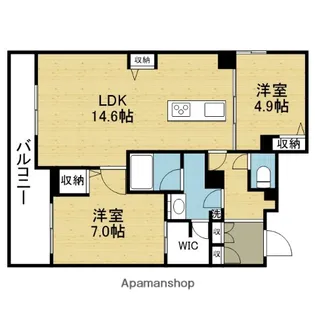 シャーメゾン グリナージュ【3階】の間取り