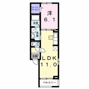 フェリシダ【1階】の間取り