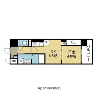 エグゼ大阪CITYオースティン【11階】の間取り