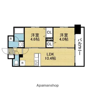 スプランディッド玉造DUE【7階】の間取り