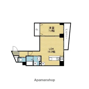プレミアム長瀬駅前【3階】の間取り