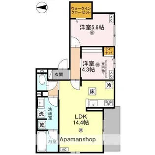エスタブレ平野西【2階】の間取り