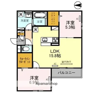 クラシスト加美正覚寺【2階】の間取り