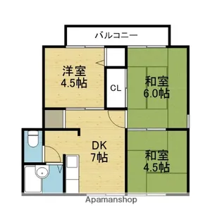 ピュアハイツ【102号室】の間取り
