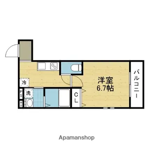 大阪府東大阪市友井3丁目【マンション】の間取り