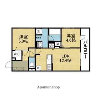 (仮称)D-ROOM東成区東中本3丁目PJ【2階】の間取り