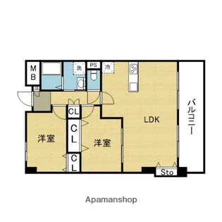 ISM大阪城公園【4階】の間取り