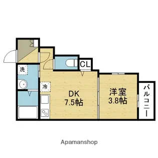 F Normalis SEAM【4階】の間取り