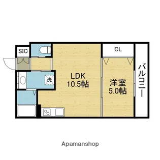 セレニティ衣摺【2階】の間取り