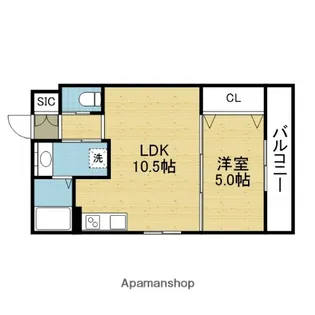 セレニティ衣摺【3階】の間取り