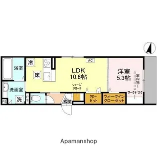 レクタス【1階】の間取り