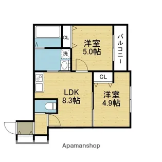 セレニティ加美南A棟【1階】の間取り