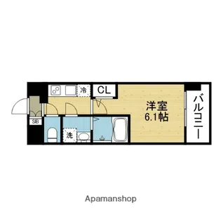 エスリードレジデンス玉造ザ・イースト【10階】の間取り