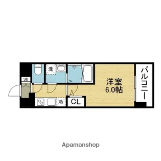 エスリードレジデンス玉造ザ・イースト【10階】の間取り