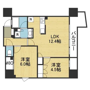STANDZ四天王寺前夕陽丘【10階】の間取り