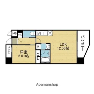 プレジオ玉造【11階】の間取り
