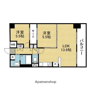 ハイラインⅢ【1106号室】の間取り