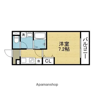 ステリア森ノ宮【2階】の間取り
