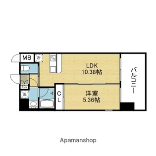 プレジオ城東【4階】の間取り