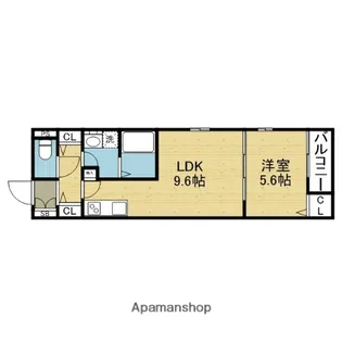 HandP平野【3階】の間取り