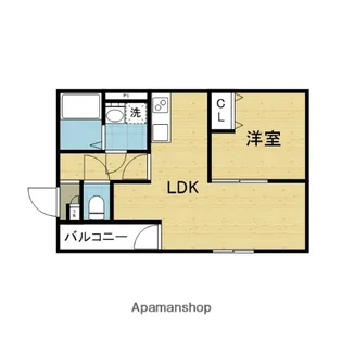 Bellevue巽南【1階】の間取り