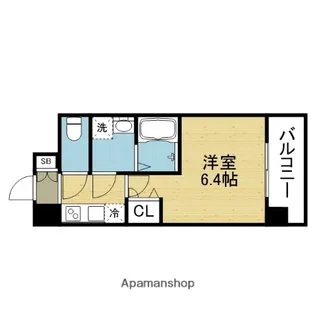 ワールドアイ大阪EAST CITY【1303号室】の間取り